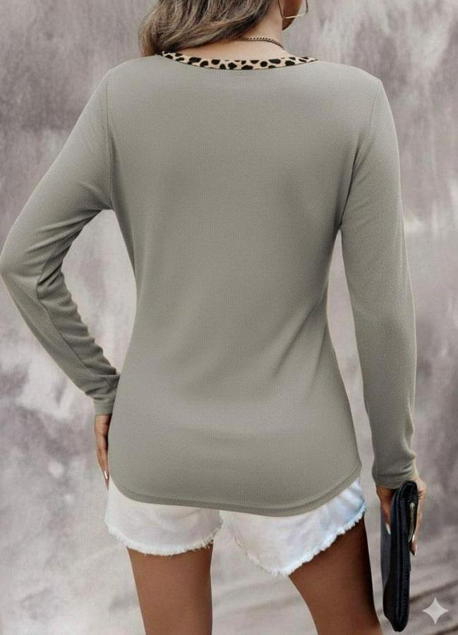 Uzun Kollu V Yakalı Kaşkorse Bluz