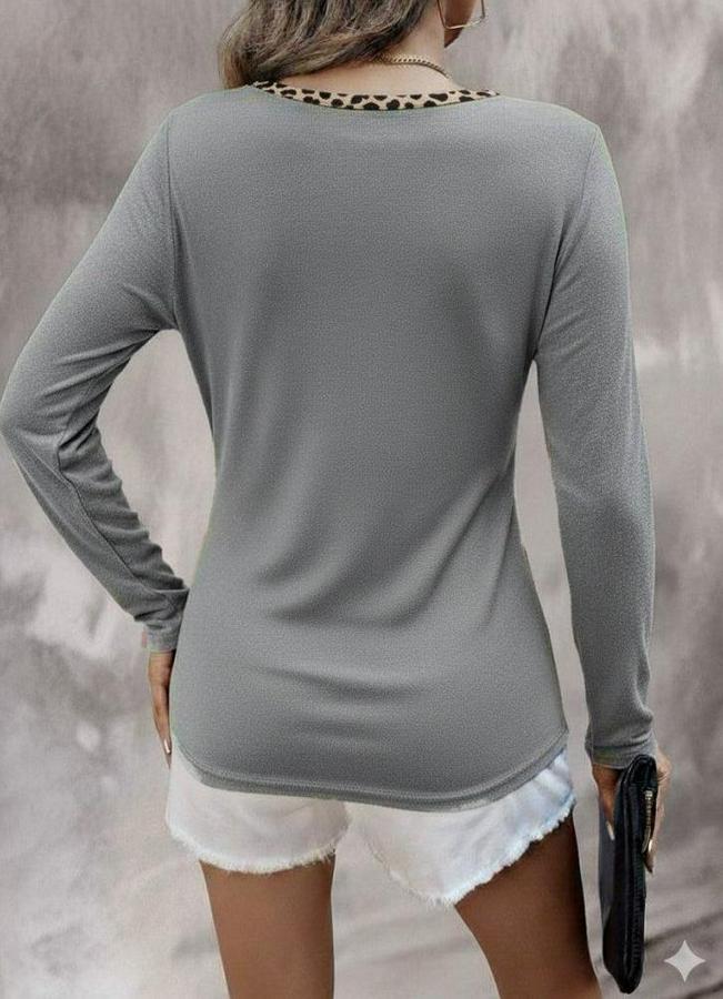 Uzun Kollu V Yakalı Kaşkorse Bluz