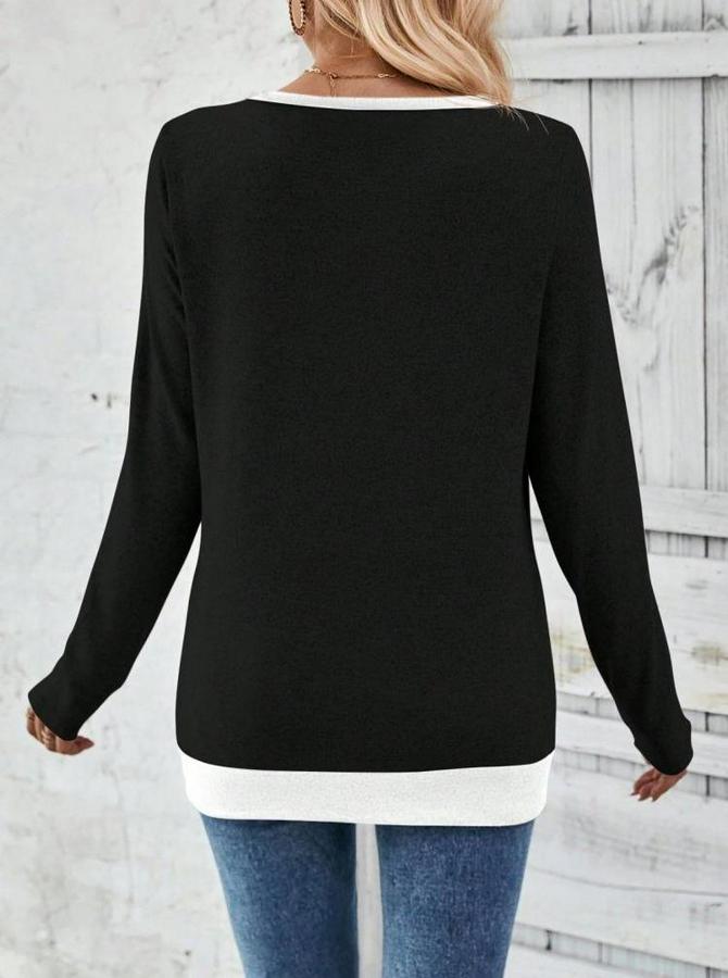 Uzun Kollu V Yakalı Yandan Düğmeli Yün Viskon Bluz