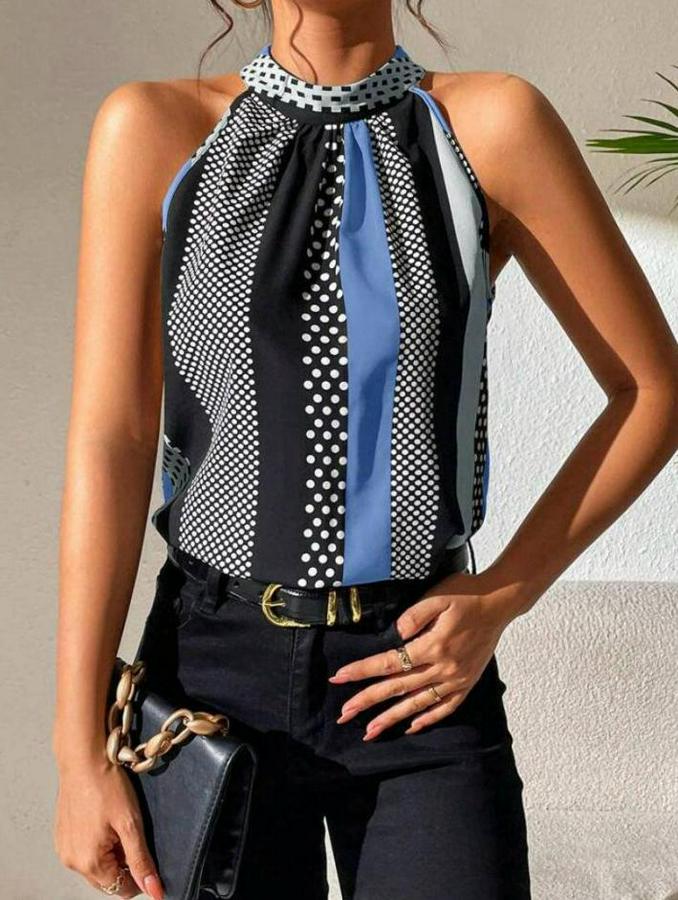 Yarım Balıkçı Yaka Kolsuz Mikro Bluz