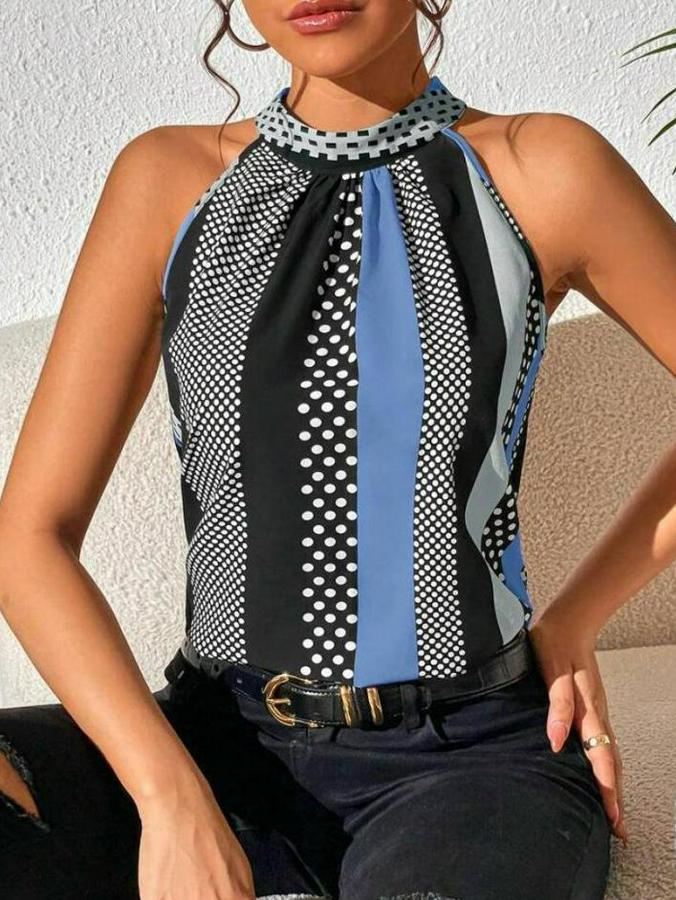 Yarım Balıkçı Yaka Kolsuz Mikro Bluz