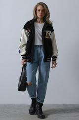 Kaşe Biker Ceket
