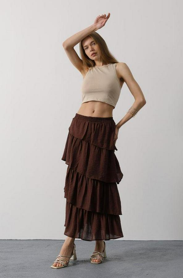 Katlı Kesim Uzun Etek