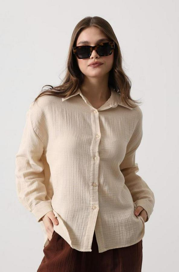 Müslin Uzun Kol Gömlek