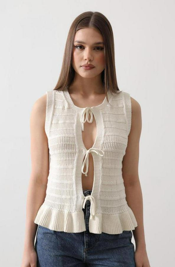 Önü Bağlamalı Yelek