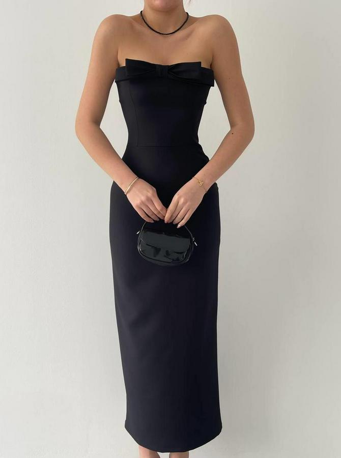 Önü Kurdaleli Kaelm Elbise