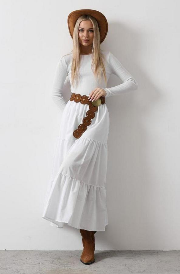 Pamuklu Beli Lastikli Etek