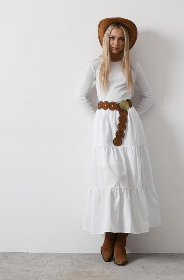 Pamuklu Beli Lastikli Etek