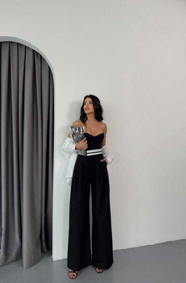 Pantolon Bel Şerit Detayli