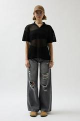 Polo Yaka Transparant-Shirt