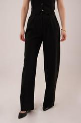 Premium Model Oturtmalı Siyah Pantolon