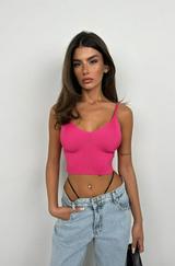 V Yaka Crop Bluz