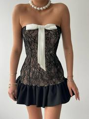 Vencover Straplez Elbise