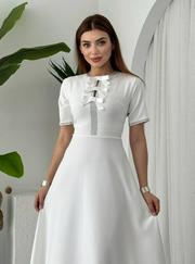 Wera Taşlı Fiyonk Detaylı Elbise