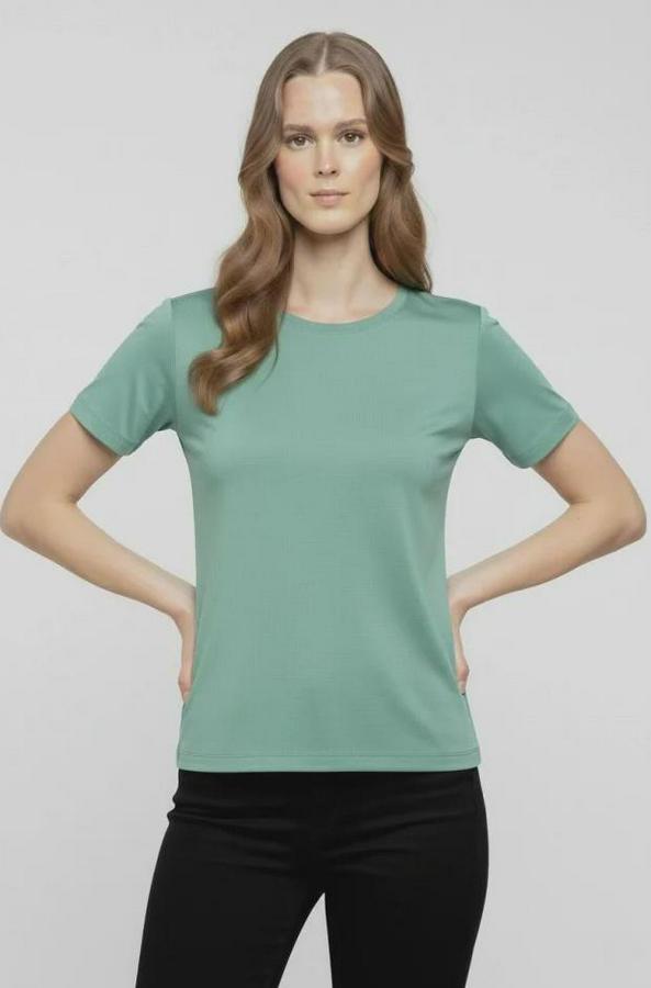 T-Shirt Bisiklet Yaka Slim Fit Likralı Tişört Günlük Basic Body
