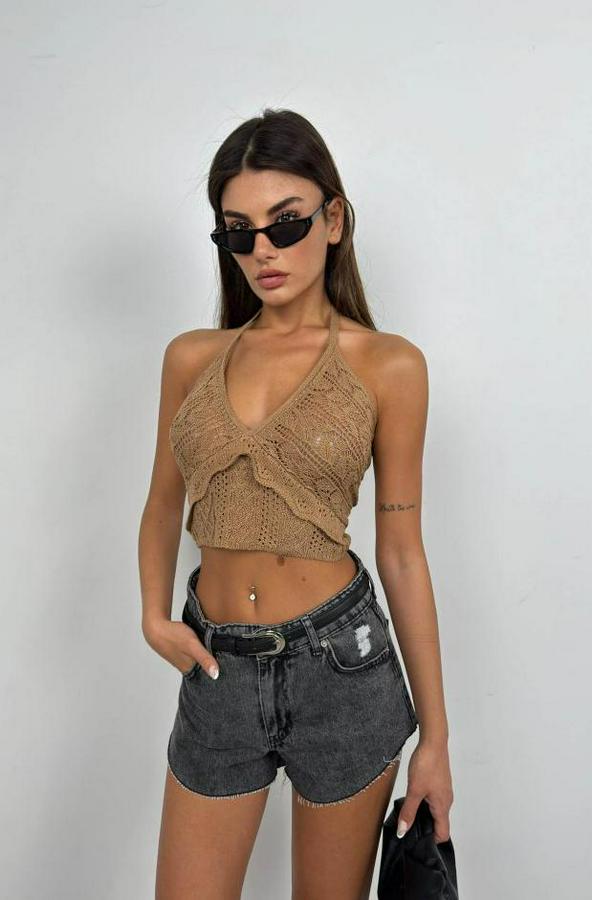 Ajurlu Crop Büstiyer