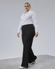 Poly Viscose Full Lycra Beli̇ Lasti̇kli̇ Battal Pantolon