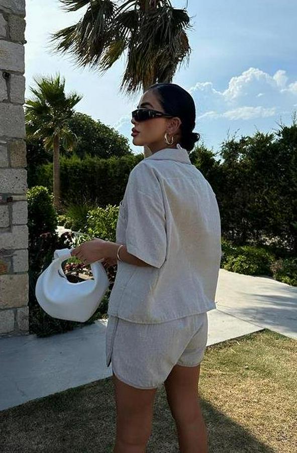 Carnation Keten Şort Takım 9470-12