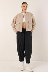 Çift Cepli Bomber Ceket