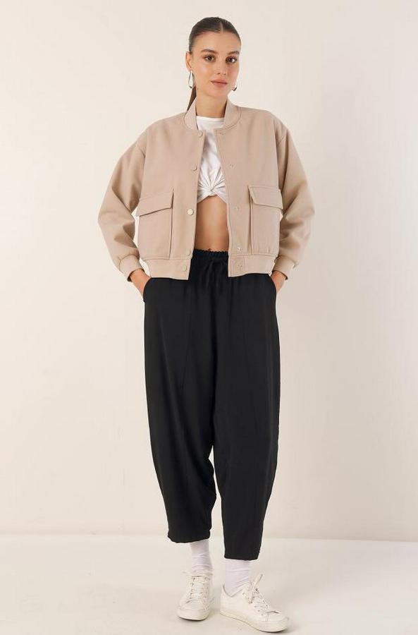 Çift Cepli Bomber Ceket