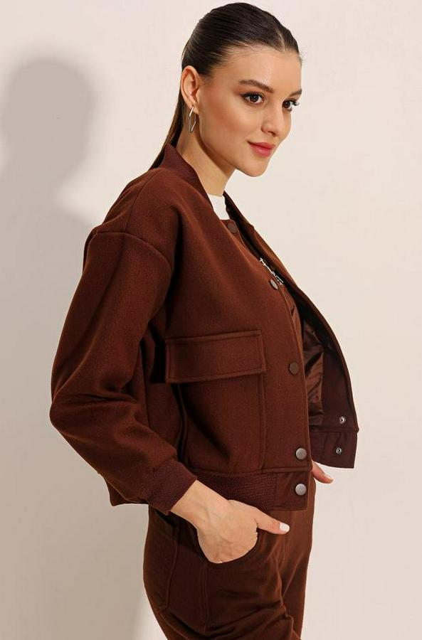 Çift Cepli Bomber Ceket