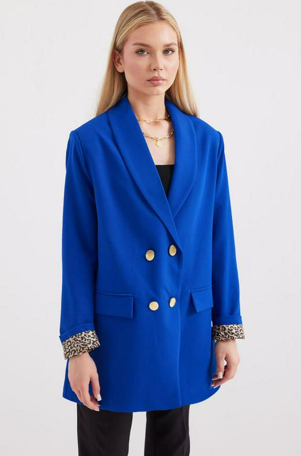 Düğme Detaylı Blazer Ceket