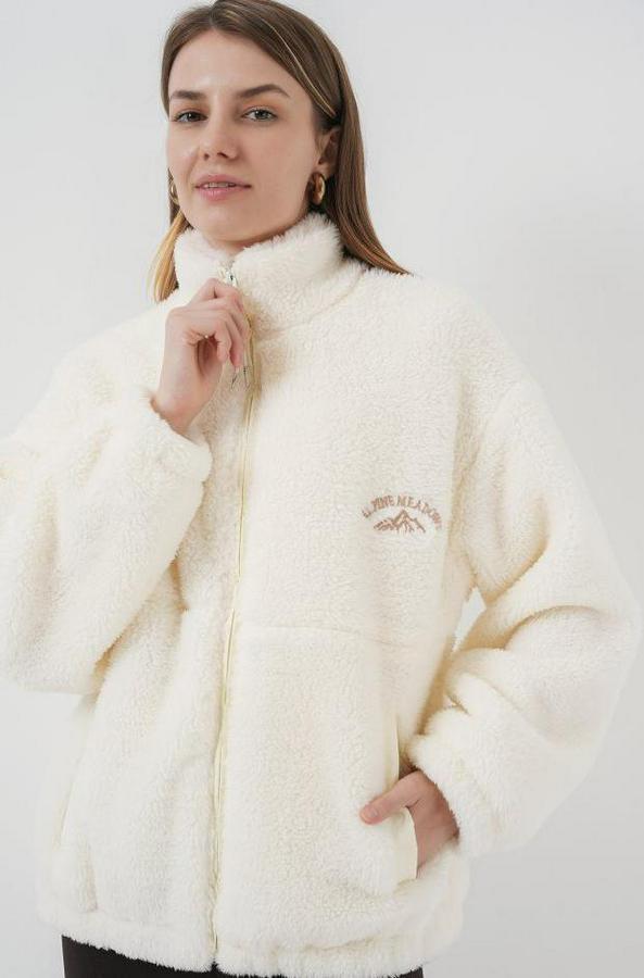 Oversize Peluş Ceket Mont