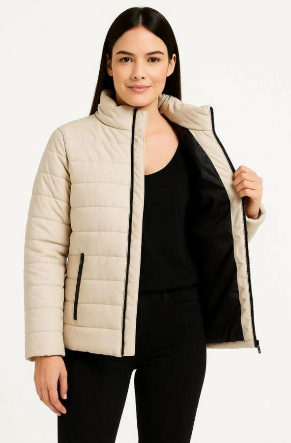 Bomber Mont Ceket – Su Itici Kumaş, Kapitone Astarlı, Fermuarlı, Kışlık