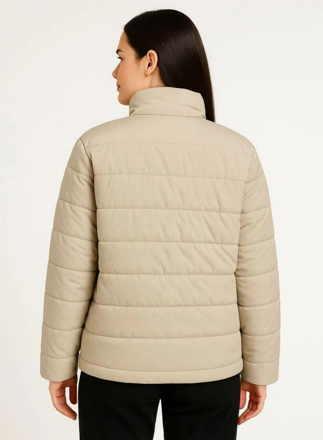 Bomber Mont Ceket – Su Itici Kumaş, Kapitone Astarlı, Fermuarlı, Kışlık