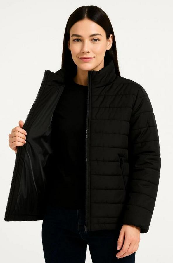 Bomber Mont Ceket – Su Itici Kumaş, Kapitone Astarlı, Fermuarlı, Kışlık