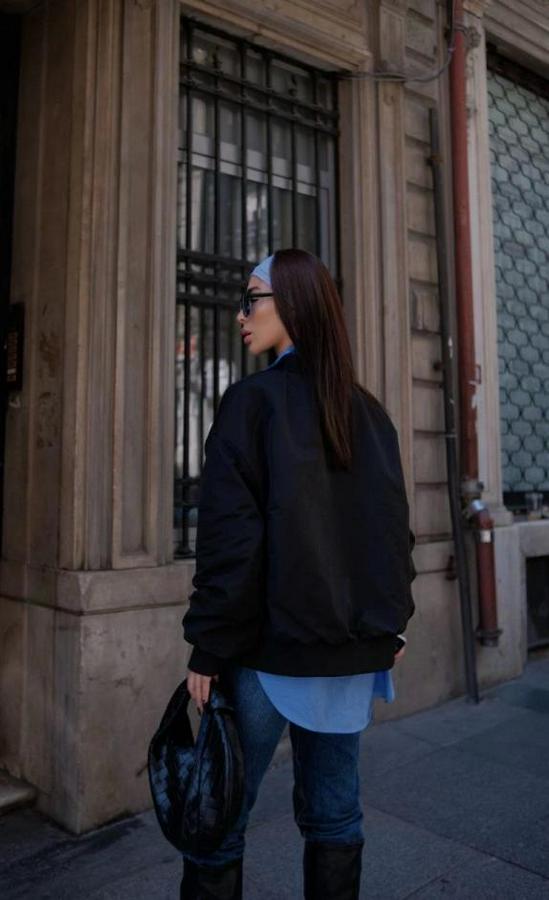 Cepli Bomber Ceket Mont