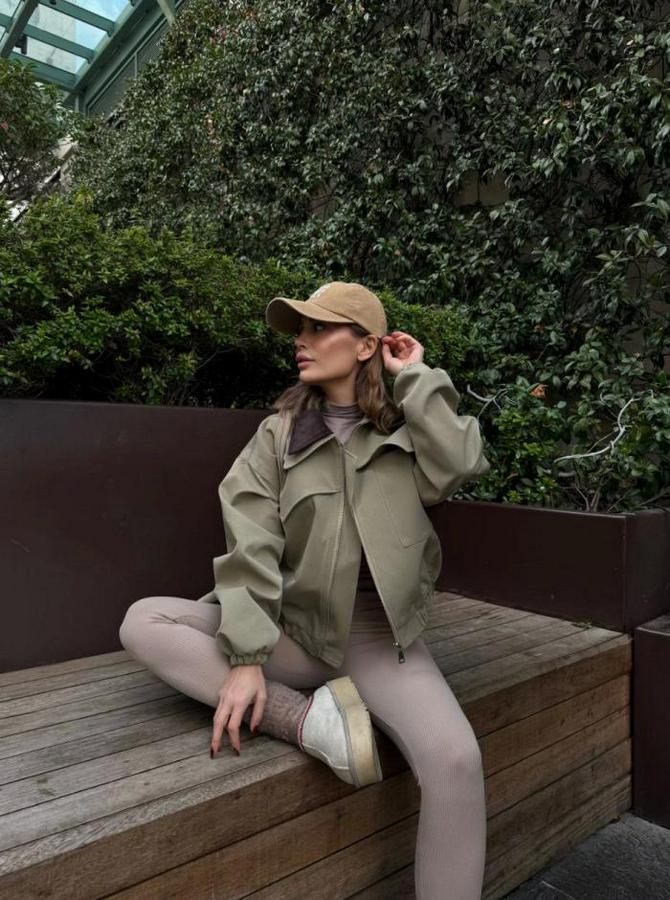 Çift Yakalı Ceket Mont