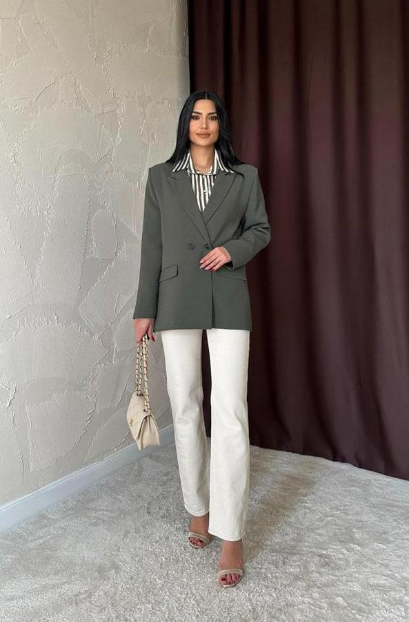 Haki Blazer Ceket