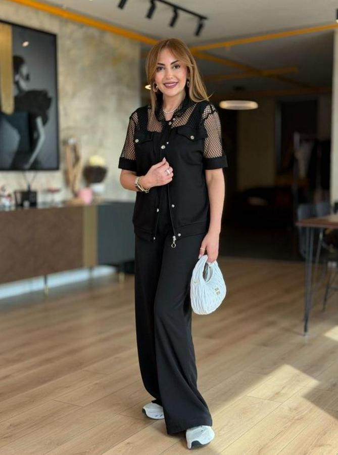 Fileli Kapüşonlu Modal Ceket