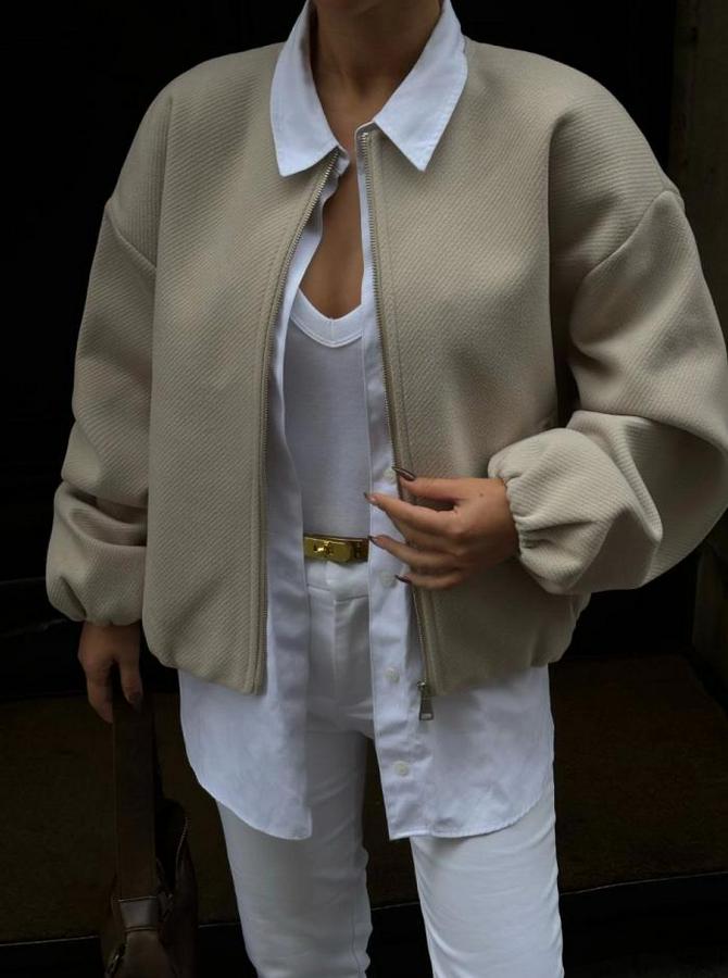 Kaşe Kaşmir Fermuarlı Ceket