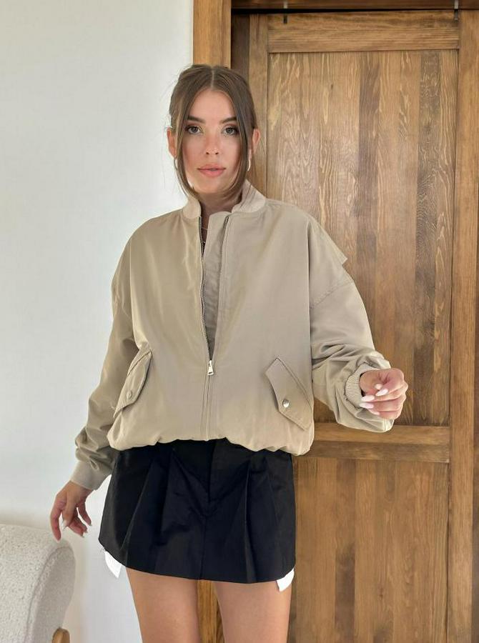 Kemik Parçalı Bomber Ceket