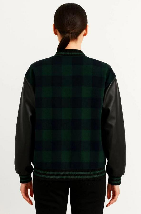 Kolları Suni Deri Içi Astarlı Oduncu Kolej Içi Ceket