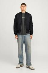 Unisex Içi Astarlı Düz Bomber Ceket