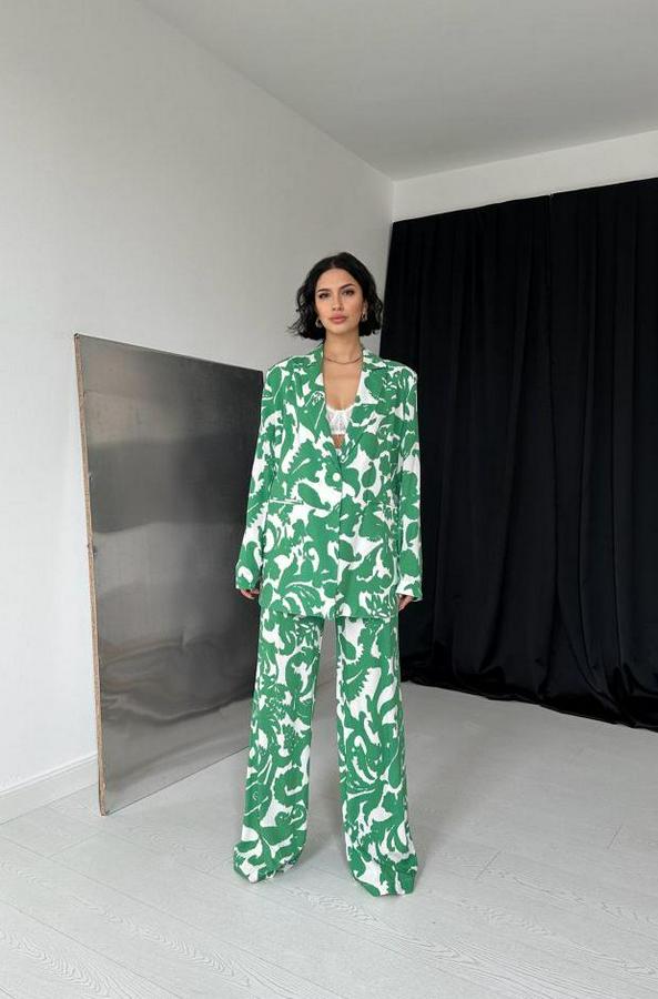 Yeşil Ceket Ve Pantolon Takım