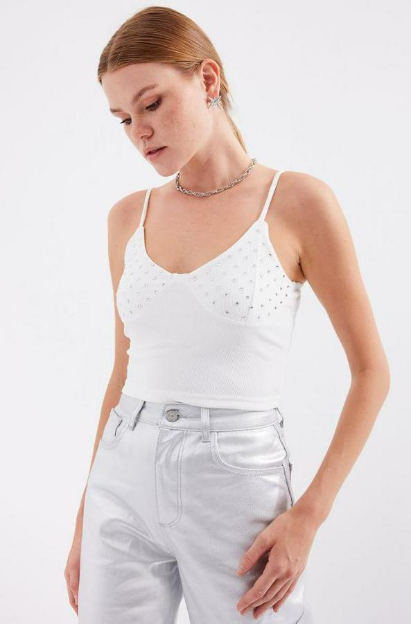 Ip Askılı Crop Top