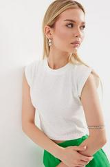 Halter Yaka Crop Bluz