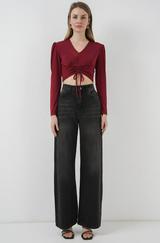 Sandy Crop Bluz