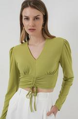 Sandy Crop Bluz