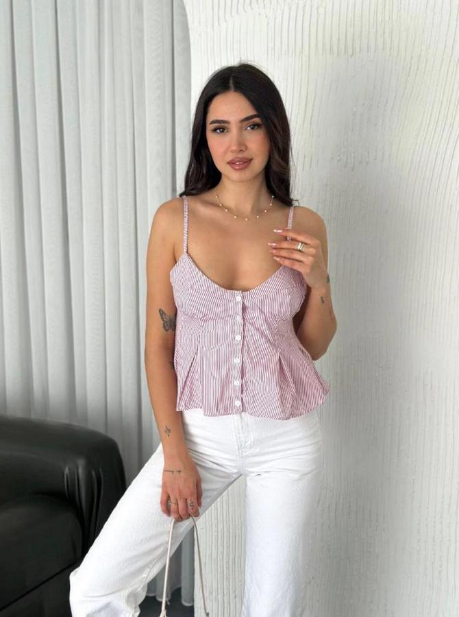 Askılı Dekolte Deraylı Crop