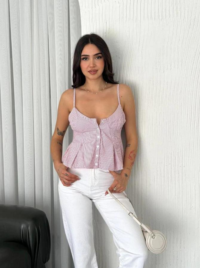 Askılı Dekolte Deraylı Crop