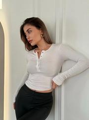 Cıt Cıt Detaylı Uzun Kollu Crop