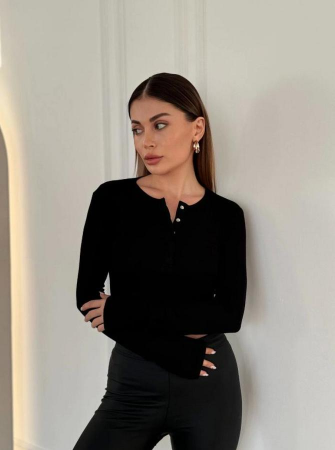 Cıt Cıt Detaylı Uzun Kollu Crop