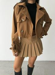 Crop Trench Kemer Detayli