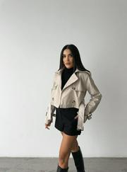 Crop Trench Kemer Detayli