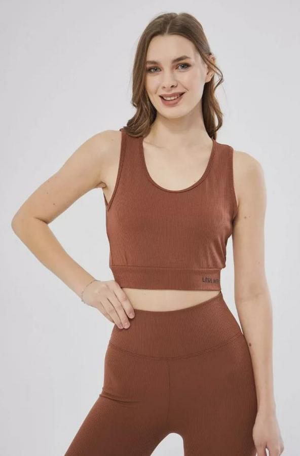 Fitilli Baskılı Crop